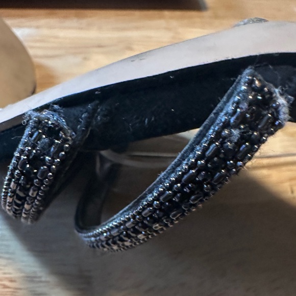 Sam Edelman High Heel Strapped Rhinestone Black Shoes Sz 10M - Picture 7 of 12